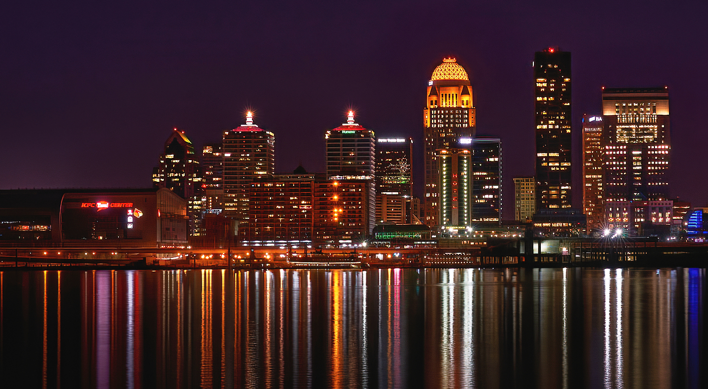 Downtown Louisville from across the Ohio River